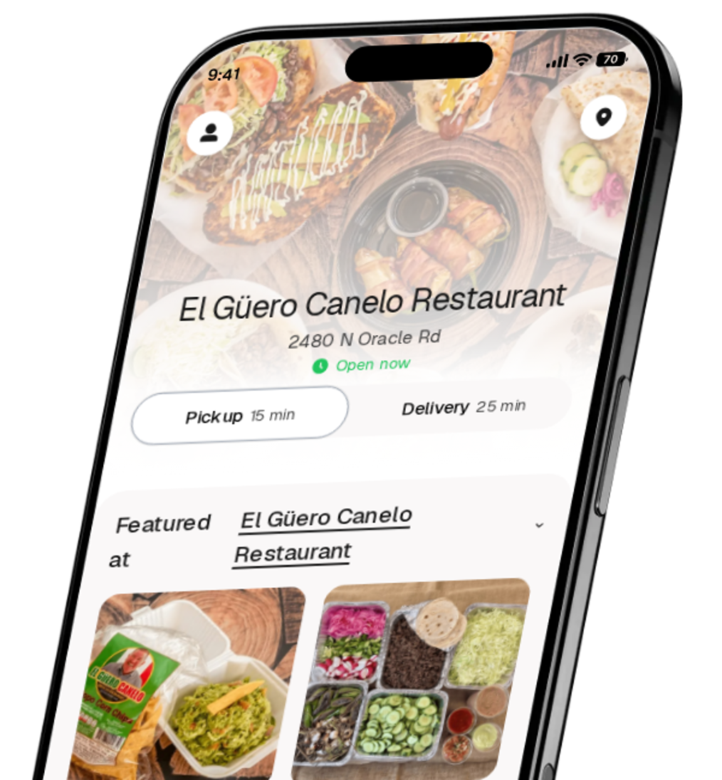 El Güero Canelo Restaurant app preview